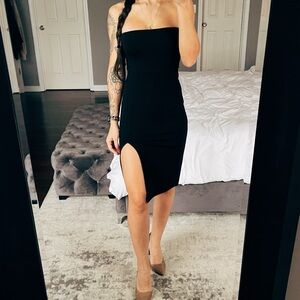 NWT | Knit Split Hem Bodycon Dress | S | Forever 21